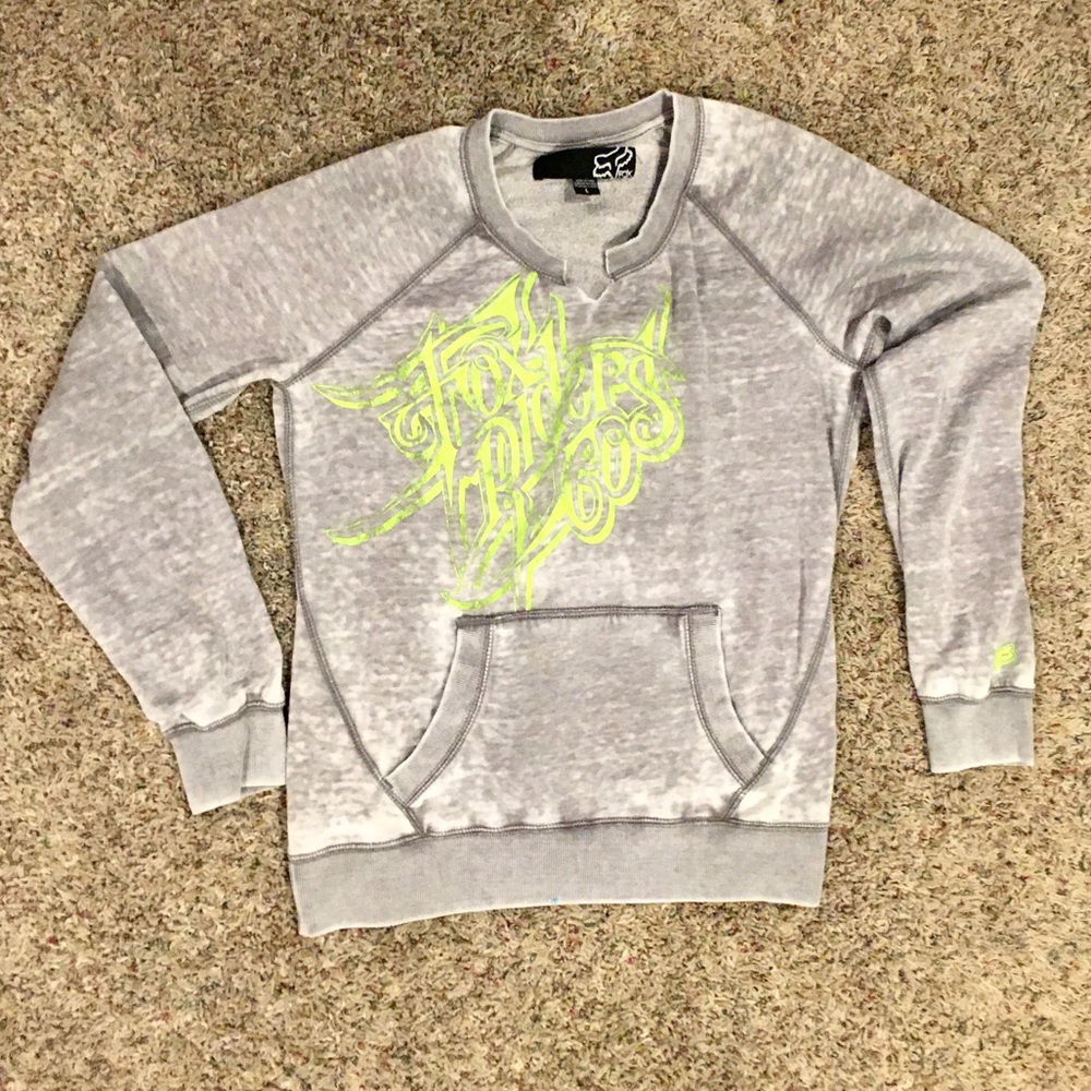 FOX WOMENS FLEECE PULLOVER LIKE NEW
